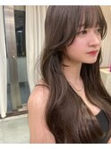 韓国ヘア×顔まわりカット×前髪カット
