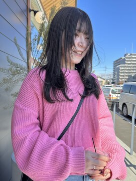 エムサロン 元総社(emusalon) まろやかベージュ×顔周りレイヤー