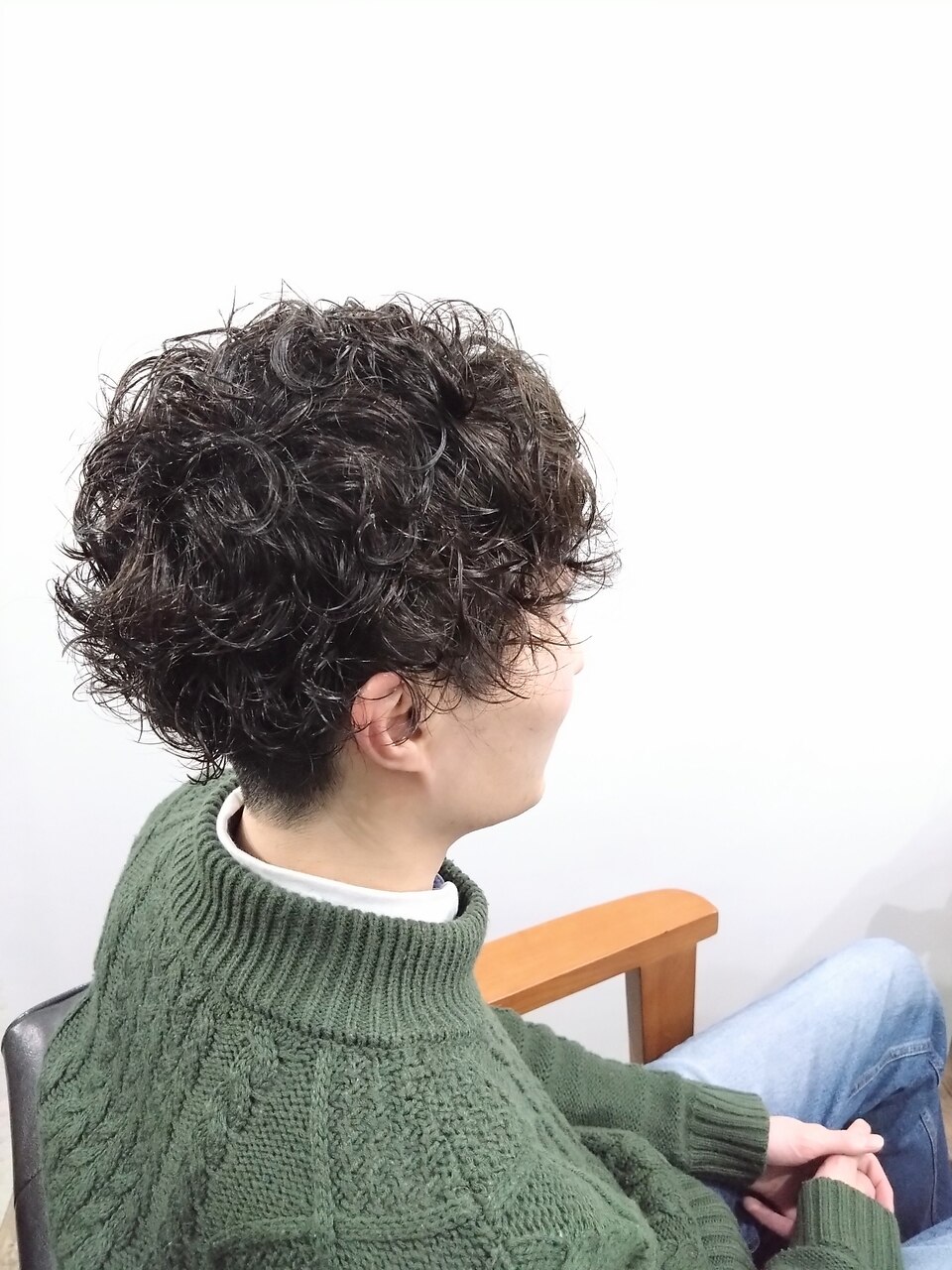 メンズカット+パーマいろいろ+眉カット（ツイスト系なし）￥9900