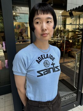 コレットヘアー ザモリオカ(Colette HAIR the MORIOKA) ◎前上がりBOB×ネイビーブルー◎