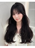 小顔レイヤー 前髪顔周り 髪質改善縮毛
