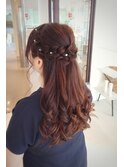 ハーフアップ