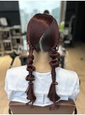 【高木美緒】大人可愛いツインアレンジ/編み下ろし