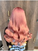 大人気ハイトーンピンクカラー☆レイヤーカット池袋