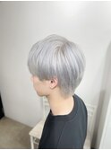 ホワイトシルバーカラーブリーチダブルカラーホワイトブロンド