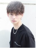 無造作前下がりマッシュ