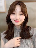 【韓国前髪】20代30代大人可愛い前髪なしレイヤーカット