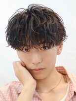 オーシャントーキョー 仙台(OCEAN TOKYO)&nbsp;刈り上げマッシュショートツーブロックワンカール黒髪パーマ