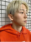 ハイトーン ブリーチ センターパート ツーブロック 20代【札幌】