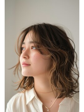 ミディアムレイヤーウルフスタイル【深井】