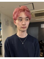 マノハル(MANOHARU)&nbsp;メンズショート/ハイトーン/ピンクカラー