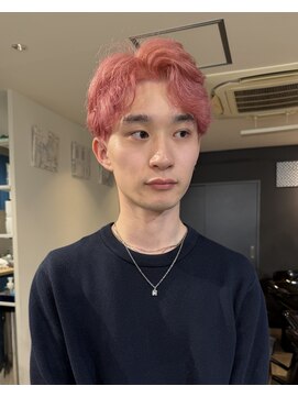 マノハル(MANOHARU) メンズショート/ハイトーン/ピンクカラー