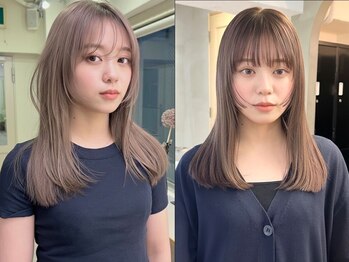 ローレンアオ(LOREN AO)の写真/LORENだけの透明感カラー[ブリーチ/ダブルカラー/インナーカラー/レイヤーカット/縮毛矯正/韓国]