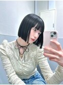 王道ぱつっとボブ