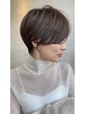 ナチュラルボブ前髪ありイメチェン20代30代40代ショートボブ