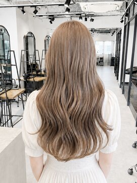 ブルー 仙台店(Blue) ブリーチなしダブルカラー ミルクティーベージュ【mt___213r】