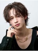 ルーズ波巻きツイスパセンターパートウルフ