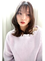 アズグロウヘアー(AS GROW HAIR) 顔周りレイヤー×ふんわりミディアム