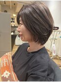 大人のひし型レイヤーボブ/ハイライト/白髪ぼかし　archive垂水