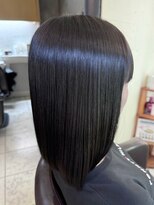 クライブ ヘアー 千葉中央店(CRiB hair)&nbsp;艶感ブルーブラック☆ピコトリ酸熱融合TR配合カラー【千葉】