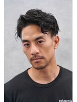 トラスト ザ バーバー 東京駅日本橋店(TRUST the Barber) アップバング/スパイラルパーマ/メンズショートパーマ