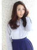 20代30代40代ナチュラルパーマ風ミディアム大人オシャレ