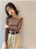 ニュアンスウルフボブ