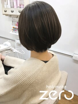 ヘアメイクゼロ 坂戸駅前店(hairmake zero) オージュア　すっきりショート　ダークアッシュ