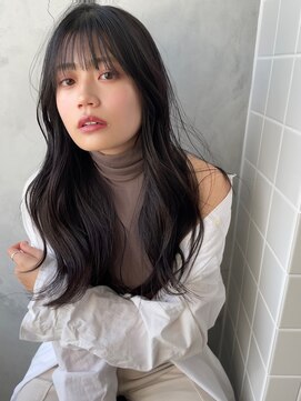 ティティ(TiTi) ブルーグレージュ×透けバング[TiTi_栗林れい]