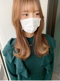☆イメチェン大人かわいい外ハネ艶髪パールベージュ