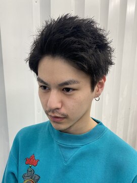 ココ 本八幡(KOKO) □カルマパーマ#ベリーショート#ウルフ＃アッシュブラック