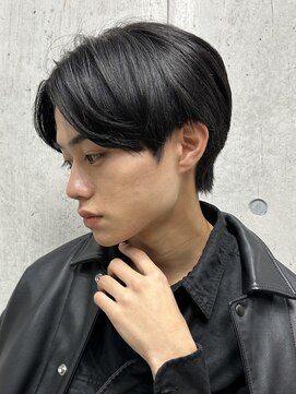 フイ 恵比寿(Hui) メンズ/アップバング/ツーブロックマッシュ/束感ショート/波巻き