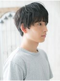 好感度抜群！ニュアンス黒髪マッシュパーマヘアW南越谷