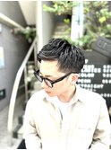 センター南メンズカットビジネスショートツーブロック刈り上げ