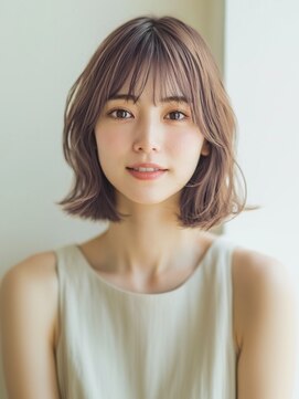 アルトリスト(Altruist Aging×HAIR&SPA) ★ダークアッシュ大人ガーリーボブ着物ミディアムレイヤーカット