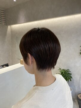 トキ(toki) 30代マッシュショート×ニュアンスオレンジ