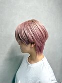 マッシュウルフピンクベージュ