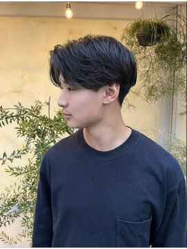 フルール(hair place Fleur) センターパート×メンズヘア