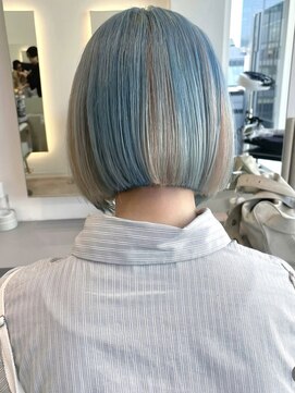 ダブルトーキョー シブヤ(W-TOKYO SHIBUYA) 【ハイトーンボフ】ボブカット デザインカラー