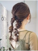 【daichi】編みおろしヘアアレンジ/お呼ばれヘア
