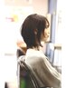 ミイディアムハッシュカット　サイドバンク＆フェイスレイヤー