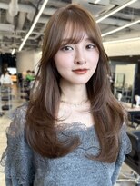 ガーデントウキョウ(GARDEN Tokyo)&nbsp;ミディアムロング/マロンブラウン/小顔カット/前髪カット