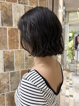ピークアブー アヴェダ アトレ恵比寿(PEEK-A-BOO AVEDA) 伸ばしかけヘア切りっぱなしボブレイヤーオリーブブラウン