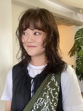 ルクバト(RUKBAT) medium / perm / brown color