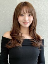 シーシンジュク 新宿南口(Sea shinjuku)&nbsp;ココアベージュ×レイヤー[小顔/黒髪/オリーブグレー]