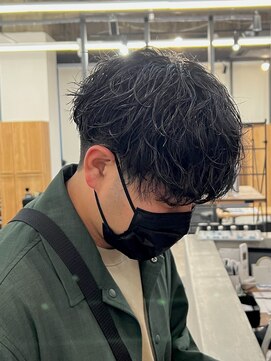 エルマーク 梅田(L-MARK) メンズパーマ/ツイストスパイラル/サーフカール/men's/眉毛