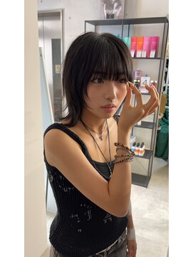 サンド 鹿児島中央(sand) @sei___sandレイヤーカット/ウルフカット/鹿児島中央駅