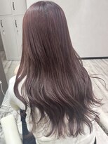 ベルヘアーデザイン 堺東(Belle hair Design) ピンクブラウンイルミナカラーレイヤーカット韓国風堺東