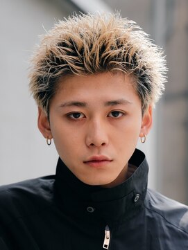 バイフィフス 原宿/表参道(by fifth) 原宿メンズカットスパイキーショート刈り上げなしハイトーン