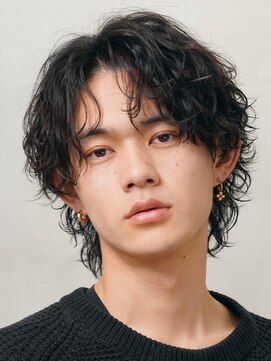 フィフス(fifth) メンズシースルーマッシュニュアンスパーマシャドウパーマテテ風